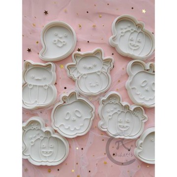 萬圣節糖霜餅干模具卡通南瓜幽靈家用烘焙親子DIY曲奇印模歐式