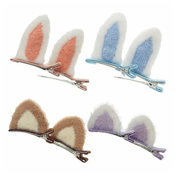 俏皮立體可愛動物耳朵髮夾(1對入) 款式可選