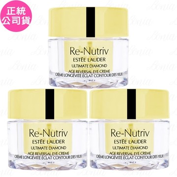 【Estee Lauder 雅詩蘭黛】白金級黑鑽松露逆時眼霜(5ml)*3(公司貨)