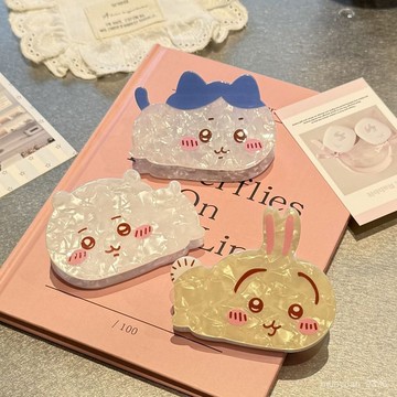 【臺灣-出貨】吉伊卡哇烏薩奇小八甜美可愛鯊魚夾超可愛卡通少女禮物髮飾抓夾 0WWN