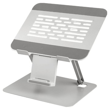 Lestar 筆電散熱支架 可折疊帶手機支架款 M21  1個  銀色