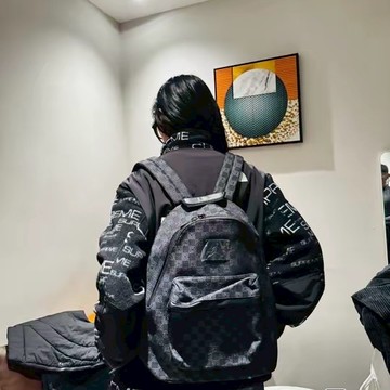 NIKE AIR JORDAN MONOGRAM BACKPACK 喬丹 老花 全黑 後背包 中款FJ6784-011 / 迷你款FJ9679-070