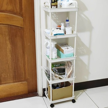 小推車 置物架 五層 推車 分層 收納 縫隙 置物 手推車 收納架 置物籃【DJ420】123便利屋