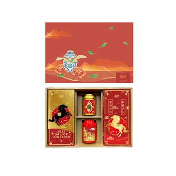 Wu Tsang N【無藏】馬年祝福 喜慶大禮盒 精選綜合澎湃茶食禮 (2小茶罐+2餅)