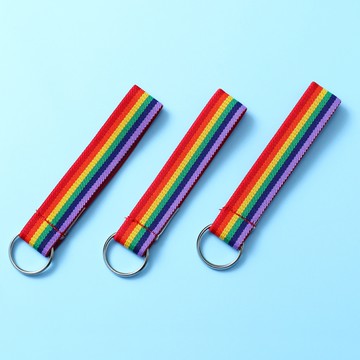 【PAR.T】彈性彩虹鑰匙圈