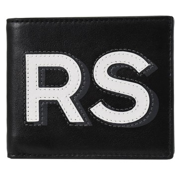 MICHAEL KORS COOPER 品牌LOGO八卡短夾.黑/白