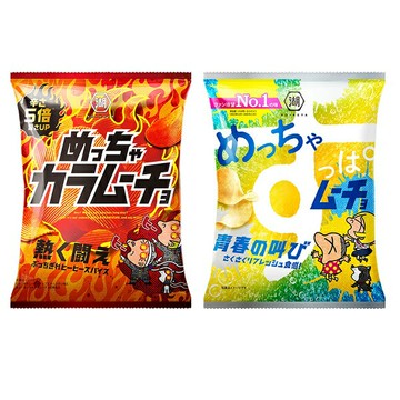 【江戶物語】KOIKEYA 湖池屋 卡辣姆久 熱鬪激辛辣味/青春吶喊激酸風味 洋芋片 52g 卡拉姆久 日本原裝進口