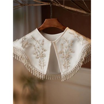 云肩新款超仙復古斗篷 百搭時尚圓領短款小外套 搭配旗袍漢服披肩