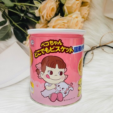 潼漾小舖 日本 fujiya 不二家 peco造型餅乾 牛乳餅保存罐 100g