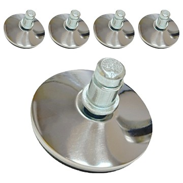 E home 電鍍固定腳墊 適用於各式電腦椅五爪腳  5顆