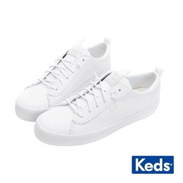 Keds KICKBACK 舒適免綁帶皮革休閒鞋 9213W123335N