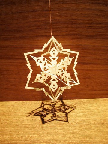 紙雕雪之星DIY材料包-no.2