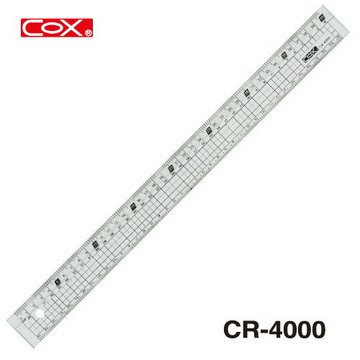 本月精選 滿額再折【史代新文具】三燕COX CR-4000 40cm 透明直尺