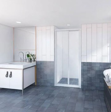 【哇哇蛙-乾濕分離】➤ itai一太  有框淋浴拉門海龍 2000 鋁合金款 PS板