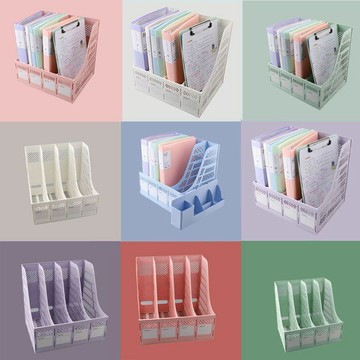 【小悅居】加厚文件架桌面文件框欄書架辦公用品文件架資料架置物架筆筒文件網紅同款、熱門單品 人氣好物
