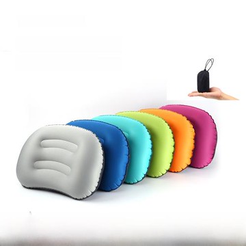 網紅款戶外野營充氣枕旅行護頸充氣枕頭輕薄辦公室午休靠枕