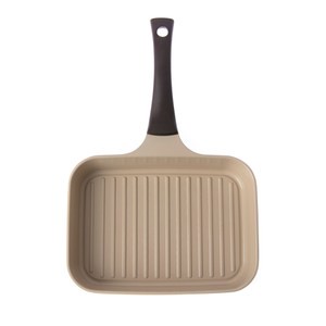 陶瓷不沾導磁單柄煎鍋26x19cm-白