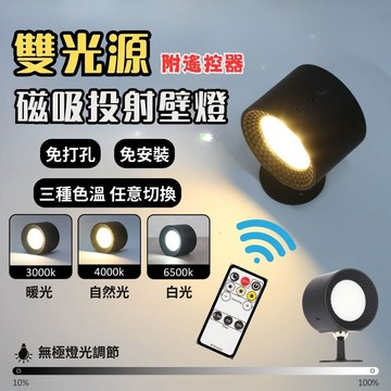 【快速出貨|宅宅照明五金】雙光源壁燈 磁吸壁燈 遙控壁燈 投射燈 床頭燈 觸控燈  LED壁燈 圓形壁燈 夜燈 小夜燈