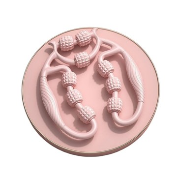 按摩滾筒 腿部按摩器 環形夾滾軸 瑜伽柱 泡沫滾輪 狼牙棒 腿部放鬆器 九輪環形按摩器 居家鍛煉滾輪按摩軸 熱賣