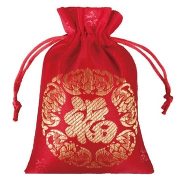[福利商品]23-12_五福臨門-錦緞束口福袋-大-23-x-17cm-6個