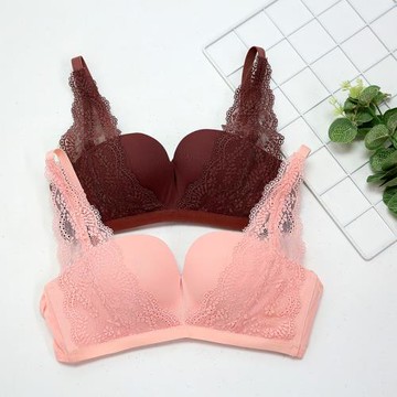 B系列專柜清倉余單多色可選性感蕾絲邊四季無鋼圈文胸M4069