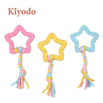 [家速配]KIYODO磨牙潔齒星星布條(顏色隨機出貨)
