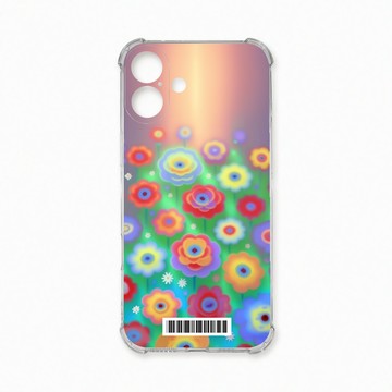 iPhone 16 Plus 殼 TRON IPhone 16 PLUS 炫彩花朵  載具 四角防摔殼 手機殼
