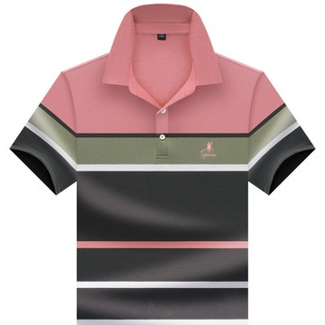 【新款熱賣】保羅經典翻領短袖t恤衫男士夏季寬松簡約透氣刺繡插色polo衫男士t