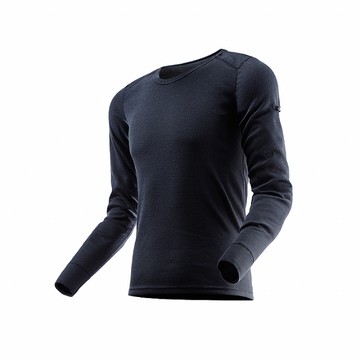 Route8八號公路 男 WARM 圓領抗菌保暖衣(黑色)(RE811003-0000)(1880)