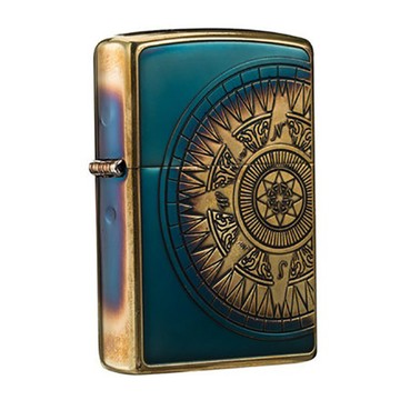 Zippo 【官方授權店】羅盤航海圖(燻黑金)防風打火機