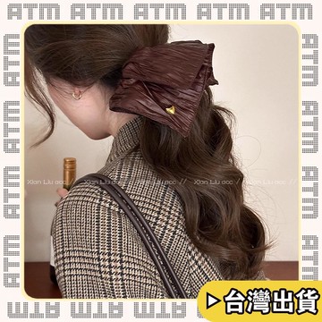 🔥臺灣出貨🔥可開發票✅輕飾時光pu皮質愛心方形大腸髮圈女韓國低馬尾發繩高端扎頭髮皮筋方巾髮飾