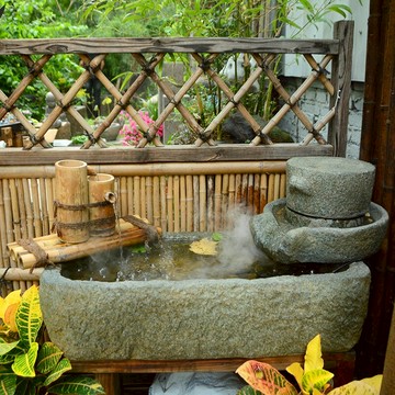 中式流水景觀石槽花盆花園客廳陽臺擺件裝飾品庭院戶外別墅辦公室