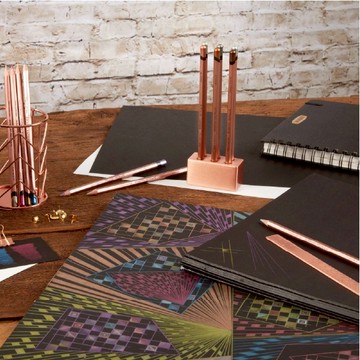 卡片親手做【時代中西畫材】金屬色鉛筆入門套組 - 12色 繪畫文具 生日禮物 寫生 恣意創作