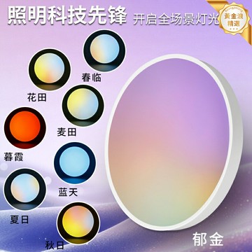 【動態全光譜】護眼吸頂燈 臥室燈 書房燈 智能燈 晴空燈 天境燈 APP智控 無極調光 高顯色指數 兒童房學習專用