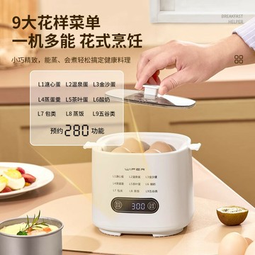 英國2025多功能蒸蛋煮蛋器全自動斷電預約美規110V小型家用早餐機