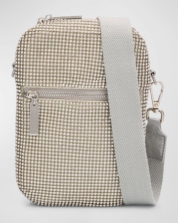 Zip Crystal Crossbody Bag