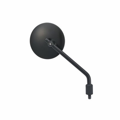 デイトナ D98797 ハイビジミラー ROUND M10正ネジ/ハイ ブラック 新保安基準適合サイズ
