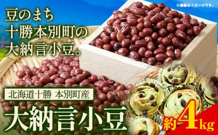 令和5年度産 北海道十勝本別町産 大納言小豆4kg 《60日以内に順次出荷(土日祝除く)》本別町農業協同組合 送料無料