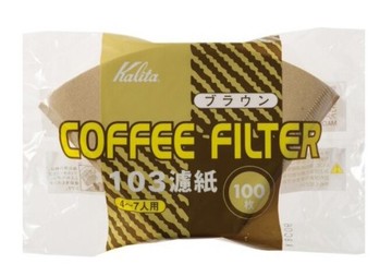 Kalita NK103 無漂白梯型濾紙 4-7人用 100枚入 #15083-1