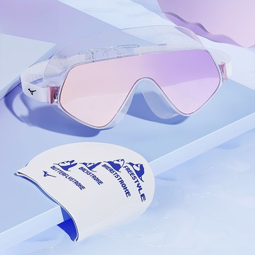 泳鏡 蛙鏡 防水防霧遊泳鏡 潛水泳鏡 護目泳鏡 大框泳鏡 成人泳鏡 泳鏡大框防水防霧高清無邊框遊泳鏡高顔值男女潛水遊泳裝