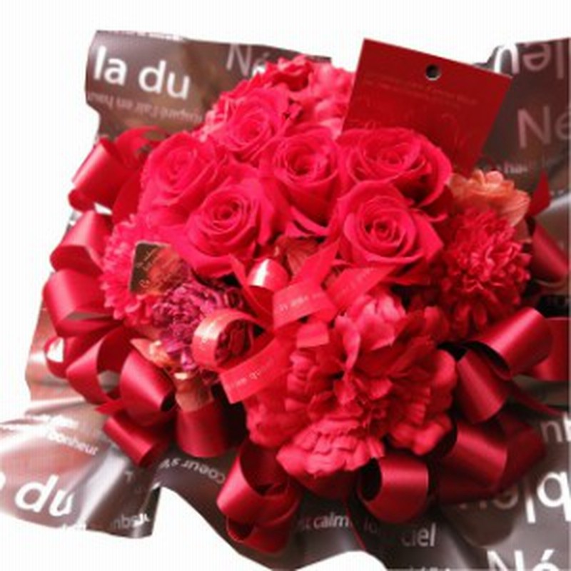 還暦祝い 花束風 枯れないプリザーブドフラワー入りギフト ケース付き 赤バラいっぱい プリザーブドフラワー 還暦祝いプレゼント 記念 通販 Lineポイント最大1 0 Get Lineショッピング