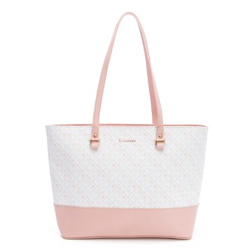 ✨新春特惠 - 獨享秒殺｜PLAYBOY-托特包 經典格紋系列 -粉色(552-9501-12-6)