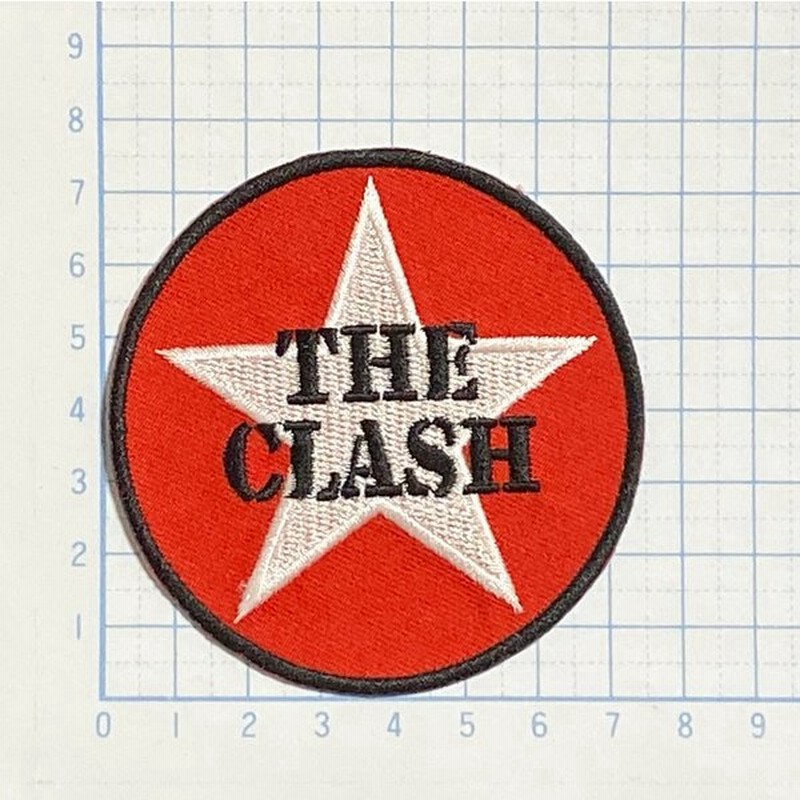 クラッシュ マーク 赤い円に白い星 円型 丸形 ロック ワッペン 刺繍 アイロンワッペン 通販 Lineポイント最大0 5 Get Line ショッピング