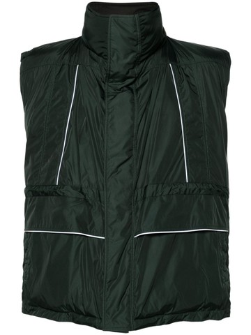 Balenciaga - logo-print puffer vest - unisex - Polyester/Polyamide/Polyamide/Polylactic Acid (PLA)/Silk/Polyester - 2 - Green