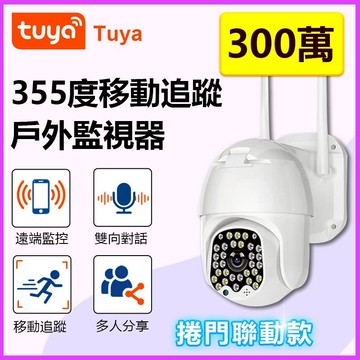 TUYA智能生活app 360度防水無線連動監視器【1080P旋轉追蹤 旋轉對話】IoT雲端存儲攝影機 監視器