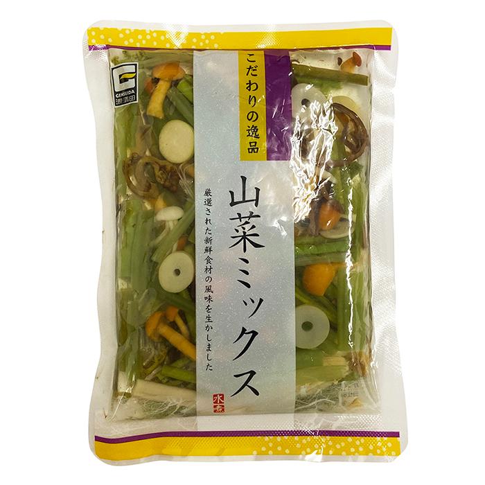 源清田商事　水煮　山菜ミックス　100g×30パック入り （箱） セット 業務用