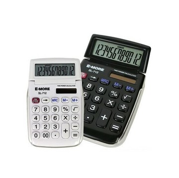 E-MORE  SL-712 商用計算機 國家考試專用計算機 (12位數)【APP滿額下單4%點數(單一帳號最高1500點)】6/30止