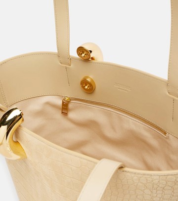 Jacquemus Le Bambola croc-effect suede tote bag