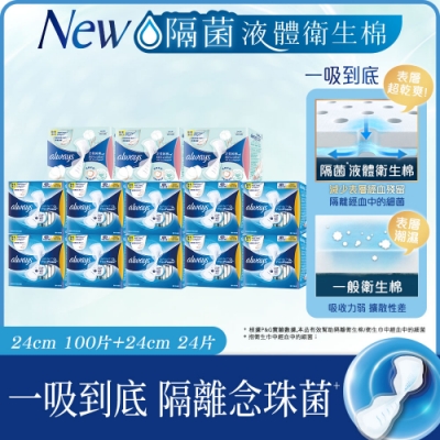好自在INFINITY 液體衛生棉13入組(液體衛生棉24cmX10盒+純棉隔菌系列24cmX3盒)