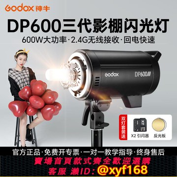 {可打統編 保固一年}Godox神牛DP600III三代/四代專業攝影燈閃光燈600w室內人像廣告拍攝補光燈 攝影棚 靜物拍照800W/1000W影室燈
